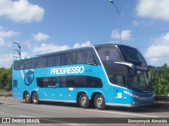 Auto Viação Progresso 6231 na cidade de Bayeux, Paraíba, Brasil, por Domynnyck Almeida. Número da foto: #8532077.