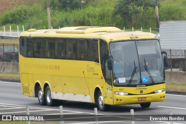 Viação Itapemirim 8611 na cidade de São José dos Campos, São Paulo, Brasil, por Everaldo Bordini. ID da foto: 8531326.