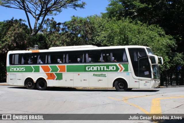 Empresa Gontijo de Transportes 21005 na cidade de São Paulo, São Paulo, Brasil, por Julio Cesar Euzebio Alves. ID da foto: 8529602.