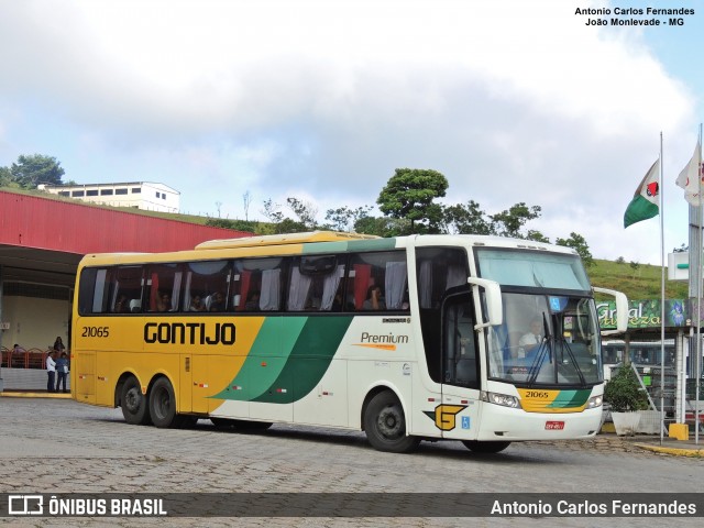 Empresa Gontijo de Transportes 21065 na cidade de João Monlevade, Minas Gerais, Brasil, por Antonio Carlos Fernandes. ID da foto: 8529786.