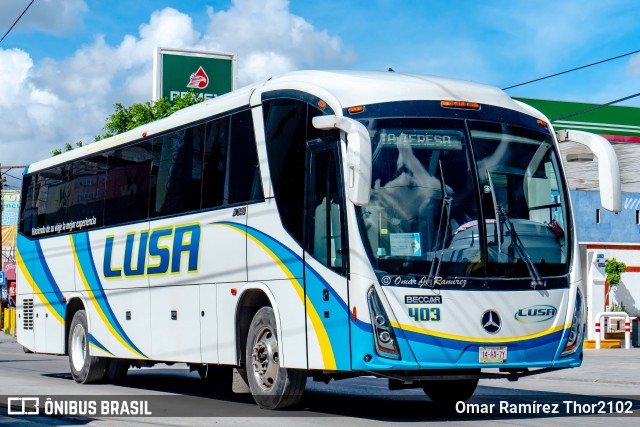 Autobuses Lusa 403 na cidade de Mixquiahuala de Juárez, Hidalgo, México, por Omar Ramírez Thor2102. Número da foto: #8531764.