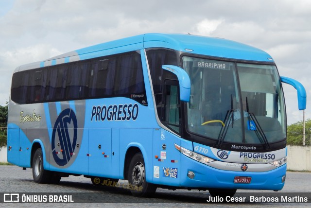 Auto Viação Progresso 6110 na cidade de Caruaru, Pernambuco, Brasil, por Julio Cesar  Barbosa Martins. ID da foto: 8530354.