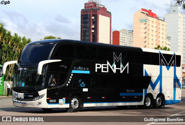 Empresa de Ônibus Nossa Senhora da Penha 59030 na cidade de Curitiba, Paraná, Brasil, por Guilherme Bomfim. ID da foto: 8530442.