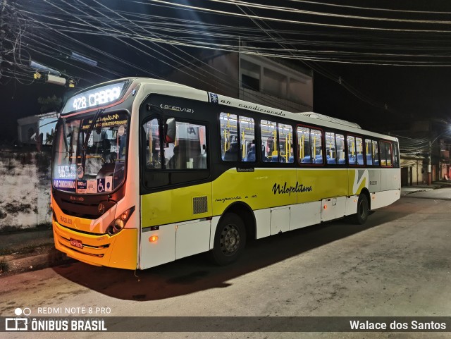 Viação Nilopolitana RJ 123.021 na cidade de Nilópolis, Rio de Janeiro, Brasil, por Walace dos Santos. ID da foto: 8531840.