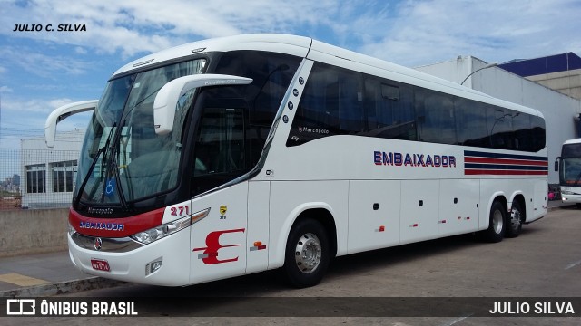 Expresso Embaixador 271 na cidade de Porto Alegre, Rio Grande do Sul, Brasil, por JULIO SILVA. ID da foto: 8533951.