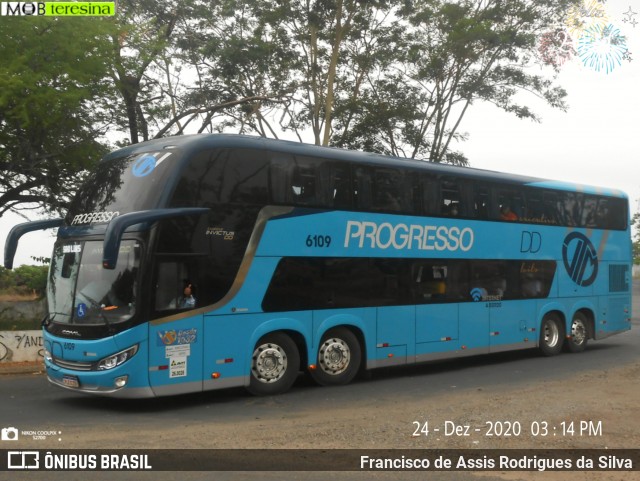 Auto Viação Progresso 6109 na cidade de Teresina, Piauí, Brasil, por Francisco de Assis Rodrigues da Silva. Número da foto: #8534804.