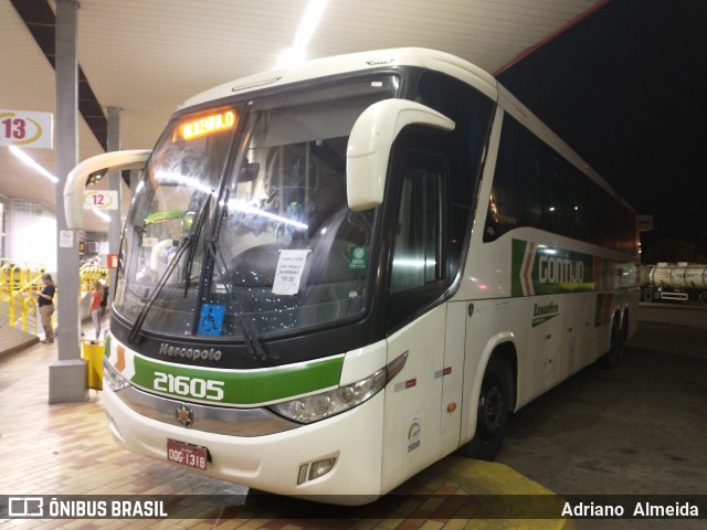 Empresa Gontijo de Transportes 21605 na cidade de João Monlevade, Minas Gerais, Brasil, por Adriano  Almeida. Número da foto: #8534615.