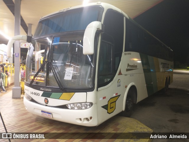 Empresa Gontijo de Transportes 14460 na cidade de João Monlevade, Minas Gerais, Brasil, por Adriano  Almeida. ID da foto: 8534630.