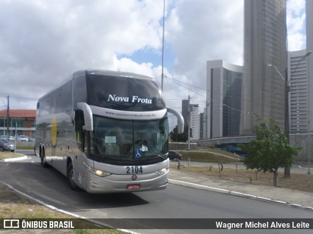 Viação Nordeste 2104 na cidade de Campina Grande, Paraíba, Brasil, por Wagner Michel Alves Leite. Número da foto: #8533027.