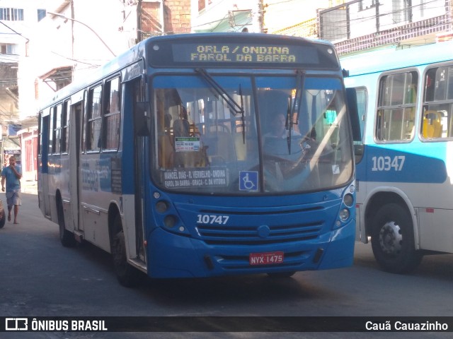 Concessionária Salvador Norte - CSN Transportes 10747 na cidade de Salvador, Bahia, Brasil, por Cauã Cauazinho. Número da foto: #8535341.