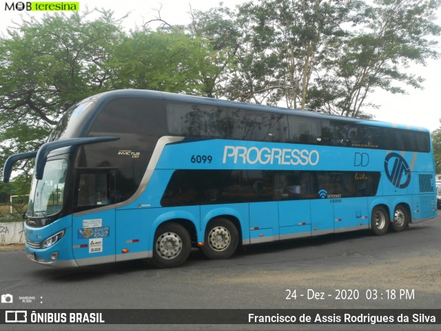 Auto Viação Progresso 6099 na cidade de Teresina, Piauí, Brasil, por Francisco de Assis Rodrigues da Silva. Número da foto: #8534815.