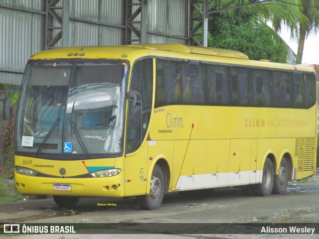 Viação Itapemirim 8649 na cidade de Fortaleza, Ceará, Brasil, por Alisson Wesley. Número da foto: #8534043.