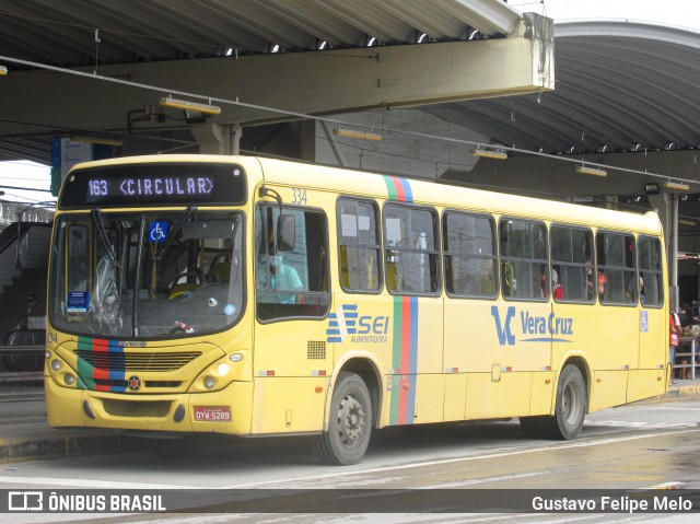 Expresso Vera Cruz 334 na cidade de Jaboatão dos Guararapes, Pernambuco, Brasil, por Gustavo Felipe Melo. ID da foto: 8532446.