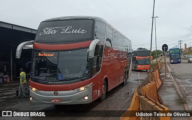 Expresso São Luiz 7770 na cidade de Taguatinga, Distrito Federal, Brasil, por Udiston Teles de Oliveira. Número da foto: #8532726.
