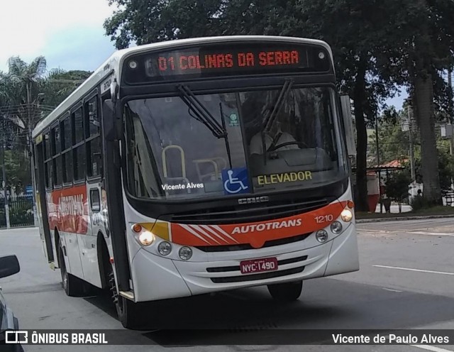 Autotrans > Turilessa 1210 na cidade de Lavras, Minas Gerais, Brasil, por Vicente de Paulo Alves. Número da foto: #8532777.