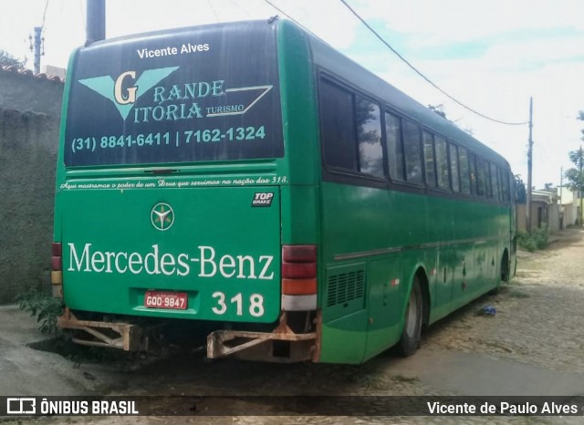 Ônibus Particulares 318 na cidade de Matozinhos, Minas Gerais, Brasil, por Vicente de Paulo Alves. ID da foto: 8534161.