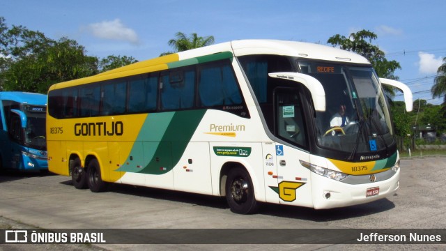 Empresa Gontijo de Transportes 18375 na cidade de Recife, Pernambuco, Brasil, por Jefferson Nunes. ID da foto: 8538797.