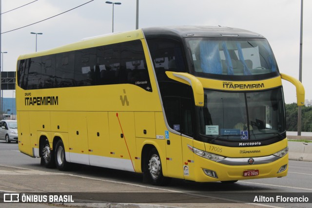 Viação Itapemirim 17005 na cidade de São Paulo, São Paulo, Brasil, por Ailton Florencio. Número da foto: #8537858.