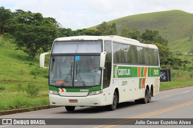 Empresa Gontijo de Transportes 21120 na cidade de Muriaé, Minas Gerais, Brasil, por Julio Cesar Euzebio Alves. ID da foto: 8537968.