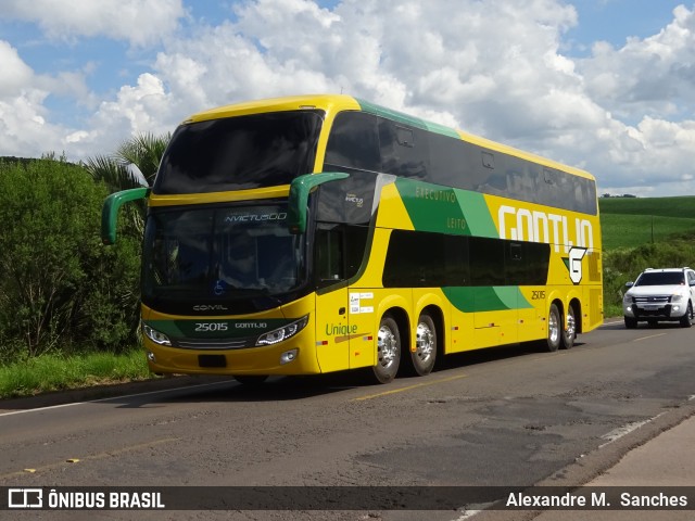 Empresa Gontijo de Transportes 25015 na cidade de Água Doce, Santa Catarina, Brasil, por Alexandre M.  Sanches. Número da foto: #8538593.