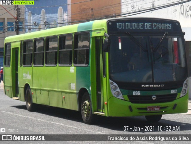EMVIPI - Empresa Viação Piauí 01096 na cidade de Teresina, Piauí, Brasil, por Francisco de Assis Rodrigues da Silva. Número da foto: #8537192.