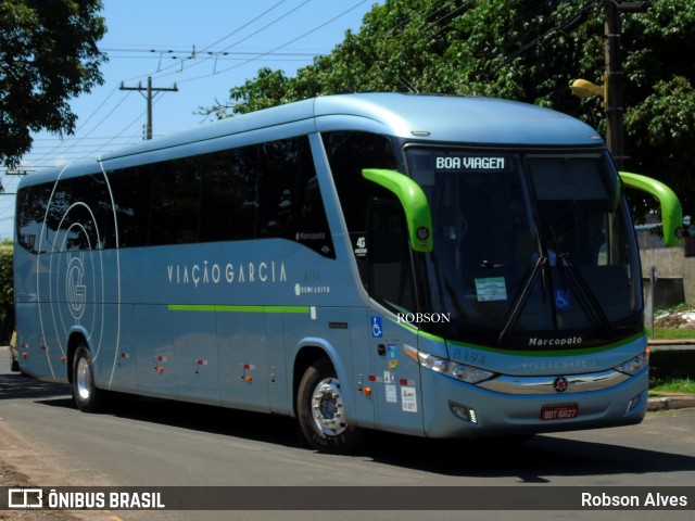 Viação Garcia 8194 na cidade de Paranavaí, Paraná, Brasil, por Robson Alves. Número da foto: #8538554.