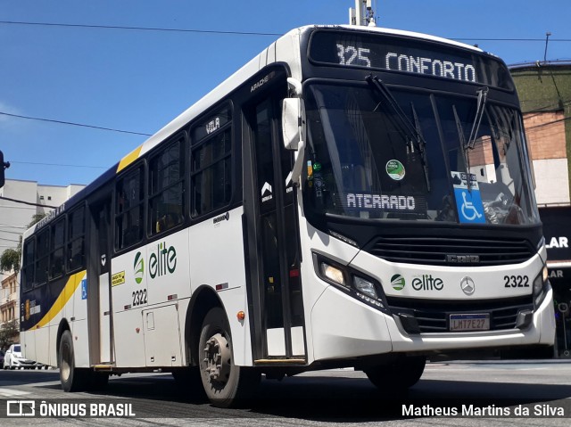 Viação Elite 2322 na cidade de Volta Redonda, Rio de Janeiro, Brasil, por Matheus Martins da Silva. ID da foto: 8536866.