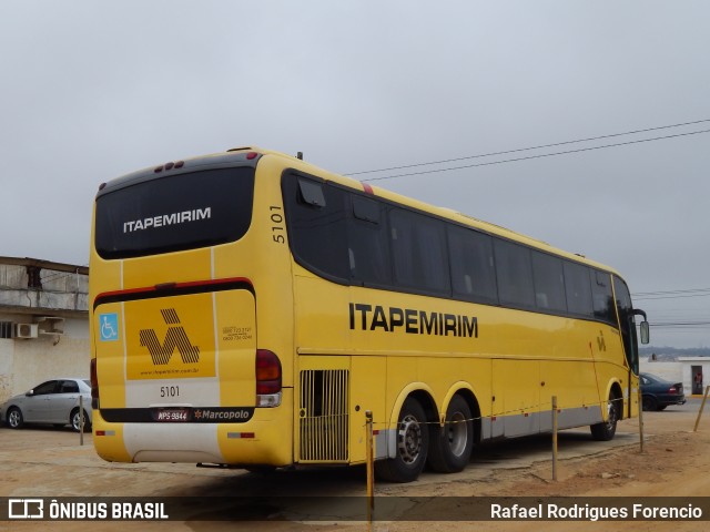 Viação Itapemirim 5101 na cidade de Vitória da Conquista, Bahia, Brasil, por Rafael Rodrigues Forencio. ID da foto: 9327264.