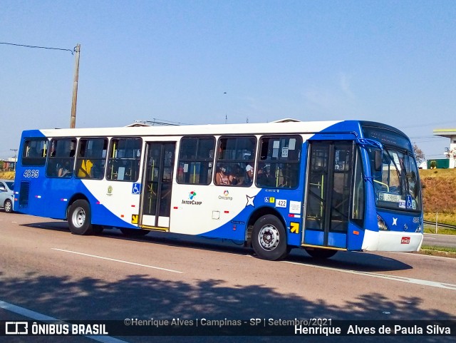 Onicamp Transporte Coletivo 4835 na cidade de Campinas, São Paulo, Brasil, por Henrique Alves de Paula Silva. Número da foto: #9324494.