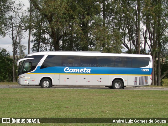 Viação Cometa 10299 na cidade de Resende, Rio de Janeiro, Brasil, por André Luiz Gomes de Souza. ID da foto: 9327624.