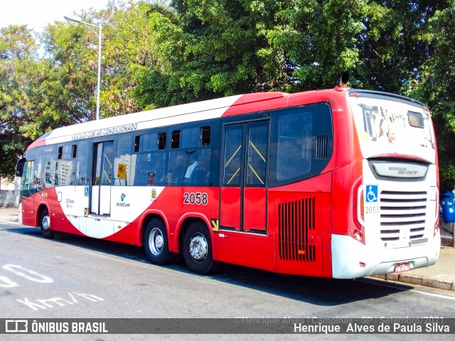 Itajaí Transportes Coletivos 2058 na cidade de Campinas, São Paulo, Brasil, por Henrique Alves de Paula Silva. Número da foto: #9324504.