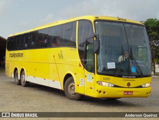 Viação Itapemirim 5099 na cidade de Vitória da Conquista, Bahia, Brasil, por Anderson Queiroz. ID da foto: 9325728.