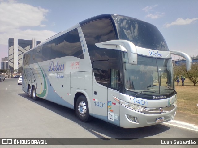 Debus Turismo 1401 na cidade de Brasília, Distrito Federal, Brasil, por Luan Sebastião. Número da foto: #9325329.
