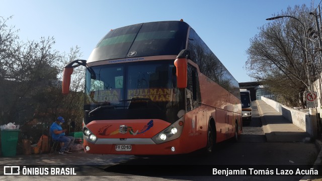 Pullman Paravias 60 na cidade de Estación Central, Santiago, Metropolitana de Santiago, Chile, por Benjamín Tomás Lazo Acuña. ID da foto: 9327028.