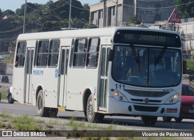 Viação Mirim 111 na cidade de Jaboatão dos Guararapes, Pernambuco, Brasil, por Vicente de Paulo Alves. ID da foto: 9326689.