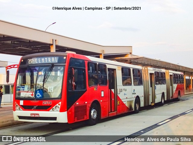 Itajaí Transportes Coletivos 2974 na cidade de Campinas, São Paulo, Brasil, por Henrique Alves de Paula Silva. Número da foto: #9324502.