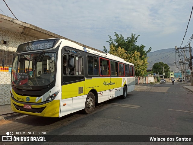 Viação Nilopolitana RJ 123.013 na cidade de Nova Iguaçu, Rio de Janeiro, Brasil, por Walace dos Santos. ID da foto: 9324482.