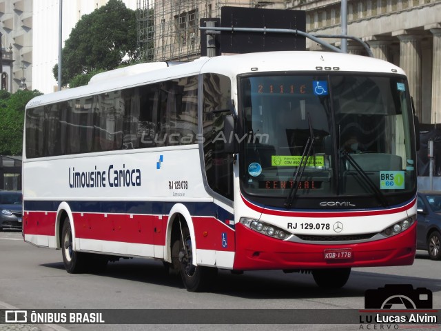 Empresa de Transportes Limousine Carioca RJ 129.078 na cidade de Rio de Janeiro, Rio de Janeiro, Brasil, por Lucas Alvim. ID da foto: 9326369.