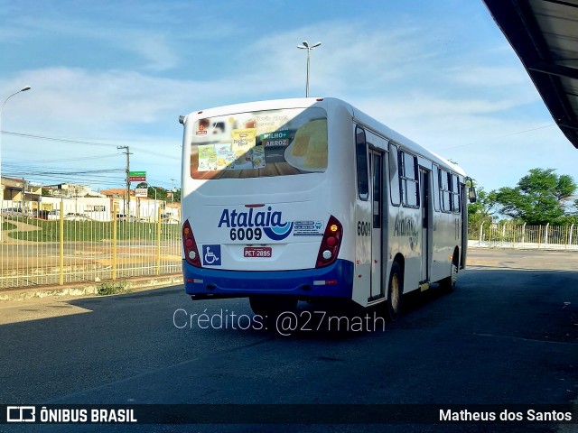 Viação Atalaia Transportes 6009 na cidade de Aracaju, Sergipe, Brasil, por Matheus dos Santos. Número da foto: #9326331.