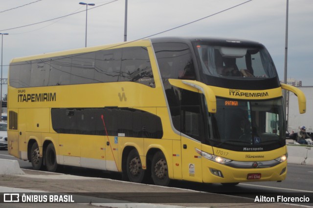 Viação Itapemirim 17017 na cidade de São Paulo, São Paulo, Brasil, por Ailton Florencio. ID da foto: 9355988.