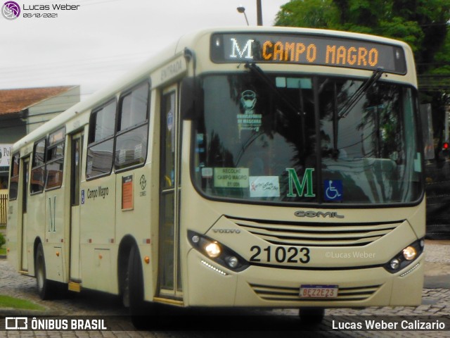 Auto Viação São Braz 21023 na cidade de Curitiba, Paraná, Brasil, por Lucas Weber Calizario. ID da foto: 9356963.