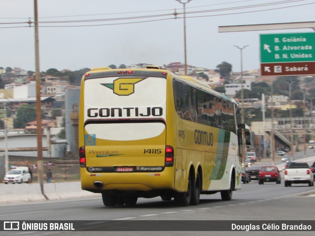 Empresa Gontijo de Transportes 14115 na cidade de Belo Horizonte, Minas Gerais, Brasil, por Douglas Célio Brandao. ID da foto: 9356213.