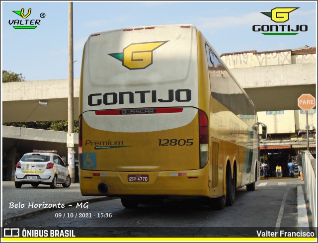 Empresa Gontijo de Transportes 12805 na cidade de Belo Horizonte, Minas Gerais, Brasil, por Valter Francisco. Número da foto: #9353161.
