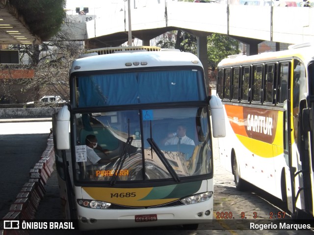 Empresa Gontijo de Transportes 14685 na cidade de Belo Horizonte, Minas Gerais, Brasil, por Rogerio Marques. ID da foto: 9360014.