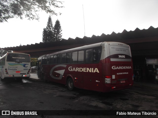 Expresso Gardenia 3605 na cidade de Três Corações, Minas Gerais, Brasil, por Fábio Mateus Tibúrcio. ID da foto: 9357687.