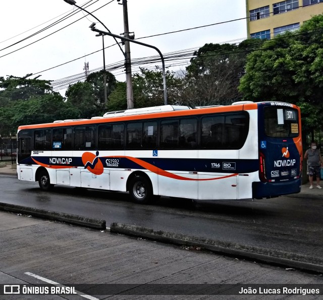 Viação Novacap C51592 na cidade de Rio de Janeiro, Rio de Janeiro, Brasil, por João Lucas Rodrigues. Número da foto: #9360558.