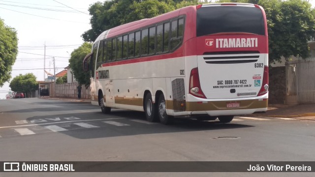 Expresso Itamarati 6382 na cidade de Estrela d`Oeste, São Paulo, Brasil, por João Vitor Pereira. ID da foto: 9359236.