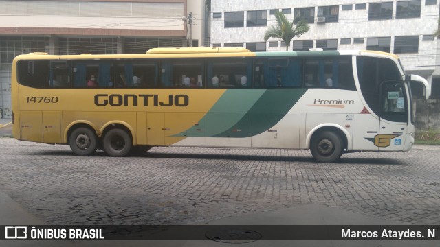 Empresa Gontijo de Transportes 14760 na cidade de Cachoeiro de Itapemirim, Espírito Santo, Brasil, por Marcos Ataydes. N. Número da foto: #9359715.