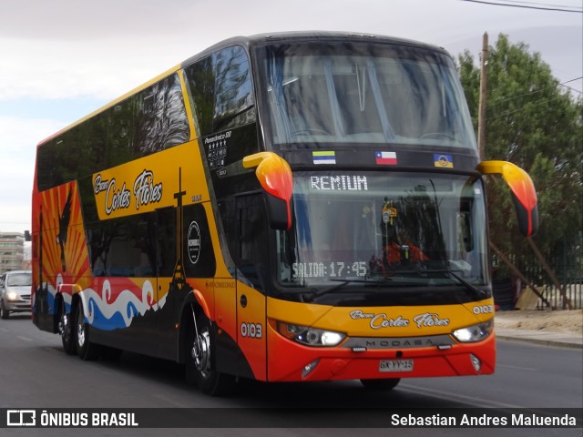 Transportes Cortes Flores 0103 na cidade de Calama, El Loa, Antofagasta, Chile, por Sebastian Andres Maluenda. Número da foto: #9360357.