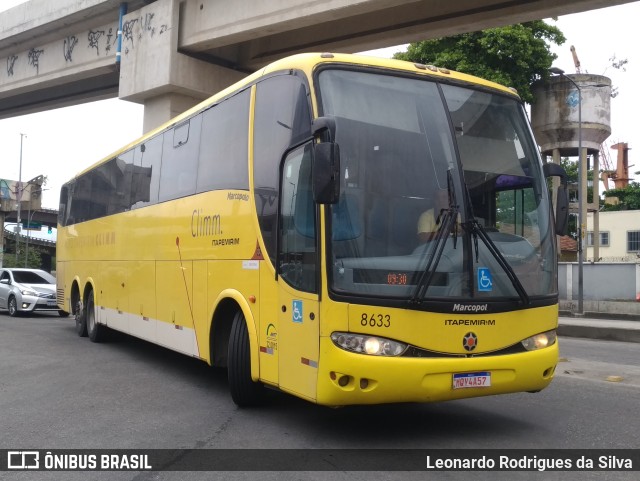 Viação Itapemirim 8633 na cidade de Rio de Janeiro, Rio de Janeiro, Brasil, por Leonardo Rodrigues da Silva. ID da foto: 9357228.